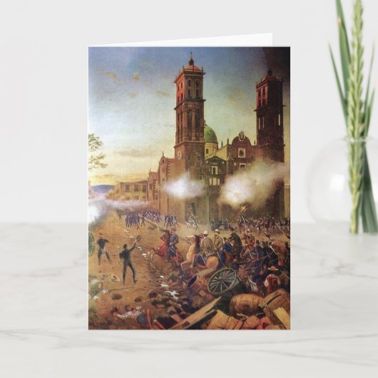 プエブラの戦い メキシコの歴史 カード (正面)