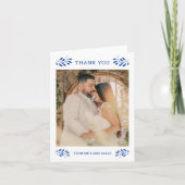 プエブラ結婚メキシコの写真サンキューカード サンキューカード (正面)