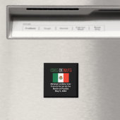 プエブラ5月5日メキシコCincoのCinco De Mayo Bytle マグネット (インサイチュ (食洗機))