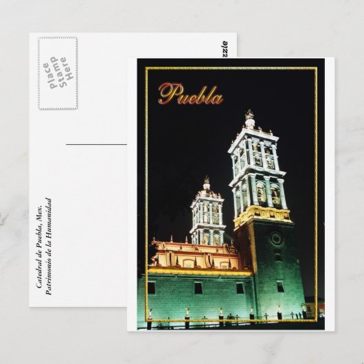 プエブラ ポストカード (正面/裏面)