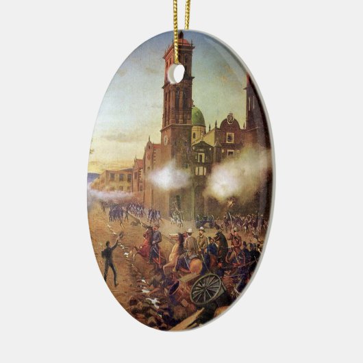 プエブラ・メキシコの歴史の戦い セラミックオーナメント (左)