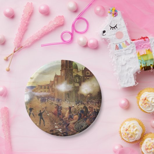 プエブラ・メキシコの歴史の戦い ペーパープレート (パーティー)