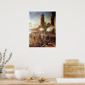 プエブラ・メキシコの歴史の戦い ポスター (キッチン)