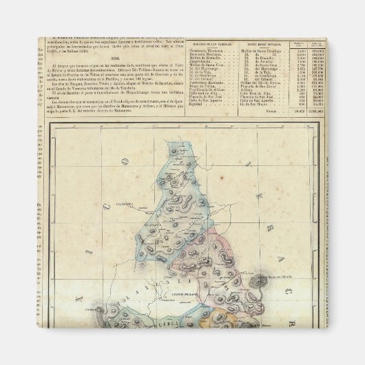 プエブラ、メキシコ2 マグネット (正面)