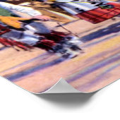 プエブロインディアンのバッファローダンス ポスター (角)