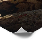 プエブロインディアン崖の住居の遺跡 ポスター (角)