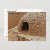 プエブロインディアン料理/バッキングオーブン ポストカード (正面/裏面)