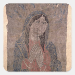 プエブロインディアン絵画の隠れマドンナ, 1675 スクエアシール