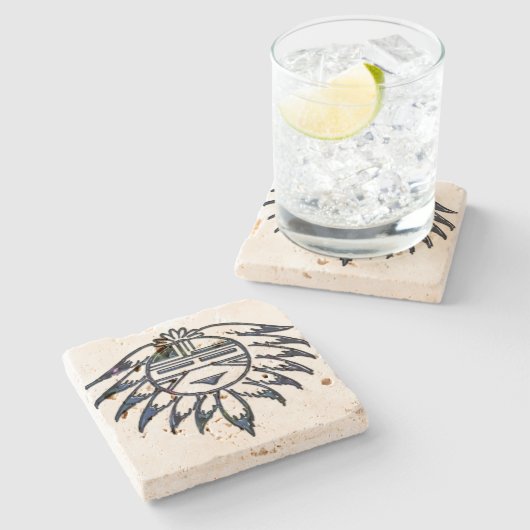 プエブロサン先住民 ストーンコースター (横)