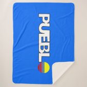 プエブロ市国旗（コロラド） シェルパブランケット (正面)