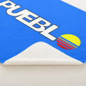 プエブロ市国旗（コロラド） シェルパブランケット (3/4)