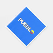 プエブロ市国旗（コロラド） スタンダードランチョンナプキン (角)