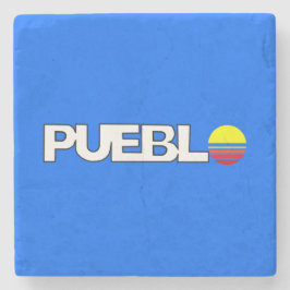 プエブロ市国旗（コロラド） ストーンコースター
