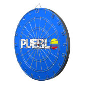 プエブロ市国旗(コロラド) ダーツボード (正面右)