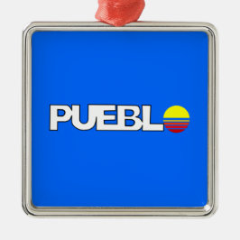 プエブロ市国旗（コロラド） メタルオーナメント
