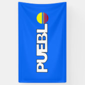 プエブロ市国旗(コロラド) 横断幕 (縦)