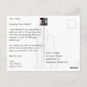 プエルタデアルカラマドリードスペインモダン ポストカード (裏面)