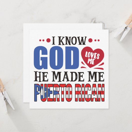 プエルトおもしろいリコ伝統引用文 カード (正面/裏面インサイチュ)