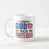 プエルトおもしろいリコ伝統引用文 コーヒーマグカップ (左)