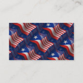 プエルトのRicanアメリカの振る旗 名刺 (裏面)