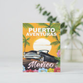 プエルトアベントゥーラス メキシコ 旅行ポスター ポストカード (スタンド正面)