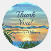 プエルトサンセットサンセットありがとう1557 ラウンドシール (正面)