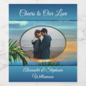 プエルトサンセット応援ズトゥラブ1557 ワインラベル (シングルラベル)