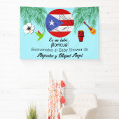 プエルトスペインのリカボリキュアブルーボーイベビーシャワー 横断幕 (インサイチュ)