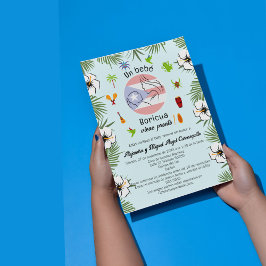 プエルトスペインのリカIt's a Boy Baby Shower 招待状