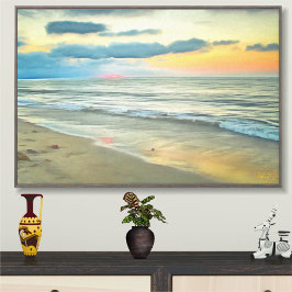 プエルトバジャルタの海の夕日 ビーチの絵画 0735 キャンバスプリント