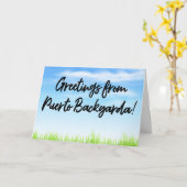 プエルトバックヤルダチアバケーション カード (黄色い花)