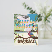 プエルトバヤルタ メキシコ ビーチ 旅行 ポスター ポストカード (スタンド正面)