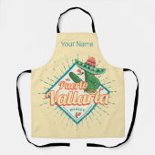 プエルトバラルタジャリスコメキシコ踊りサボテン エプロン (正面)