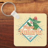 プエルトバラルタジャリスコメキシコ踊りサボテン キーホルダー (正面)