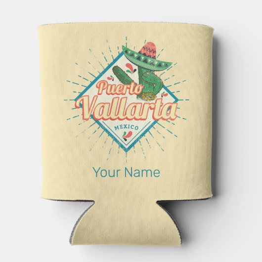 プエルトバラルタジャリスコメキシコ踊りサボテン 缶クーラー (裏面)