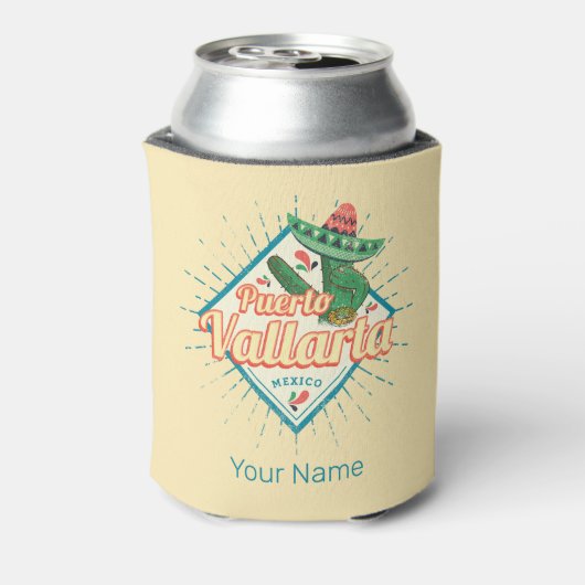 プエルトバラルタジャリスコメキシコ踊りサボテン 缶クーラー (缶裏面)