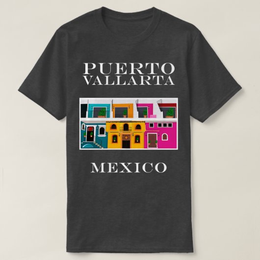プエルトバラルタゾナロメンティカメキシコ Tシャツ (デザイン正面)