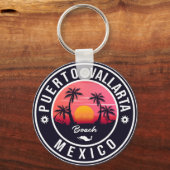 プエルトバラルタパームツリーヴィンテージトラベル土産 キーホルダー (正面)