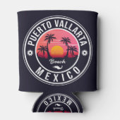 プエルトバラルタパームツリーヴィンテージトラベル土産 缶クーラー (裏面)