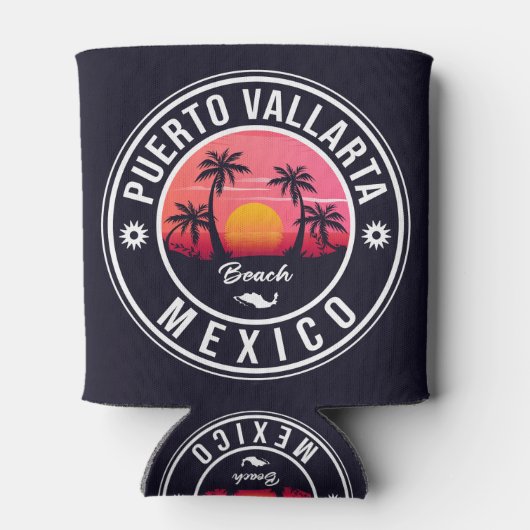 プエルトバラルタパームツリーヴィンテージトラベル土産 缶クーラー (裏面)