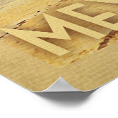 プエルトバラルタパームツリーヴィンテージトラベル ポスター (角)