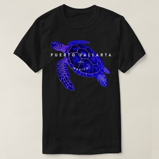 プエルトバラルタメキシコサミナリーヴィンテージトライバル海 Tシャツ (デザイン正面)
