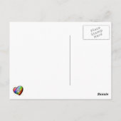 プエルトバラルタメキシコビーチサンドアートポストカード ポストカード (裏面)