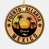 プエルトバラルタメキシコビーチ。メキシカンプラヤ セラミックオーナメント (裏面)