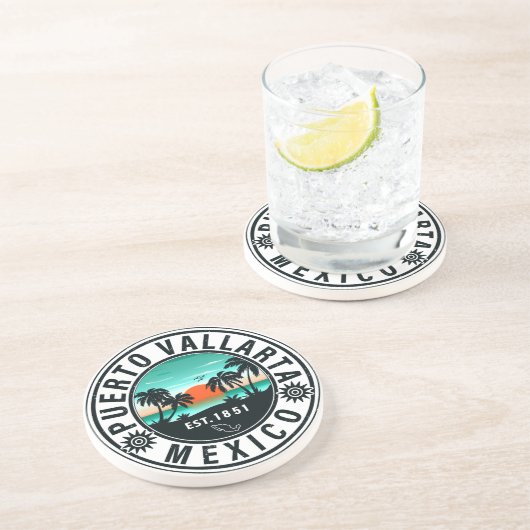 プエルトバラルタメキシコレトロサンセットデミディーズ60s コースター (側面)