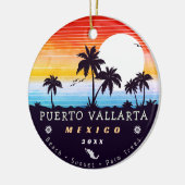 プエルトバラルタメキシコレトロサンセットデミディーズ60s セラミックオーナメント (左)