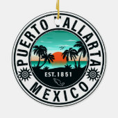 プエルトバラルタメキシコレトロサンセットデミディーズ60s セラミックオーナメント (裏面)
