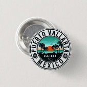 プエルトバラルタメキシコレトロサンセットデミディーズ60s 缶バッジ (正面&裏面)