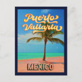 プエルトバラルタメキシコヴィンテージお土産60s ポストカード (正面)
