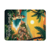 プエルトバラルタメキシコヴィンテージトラベル マグネット (横)